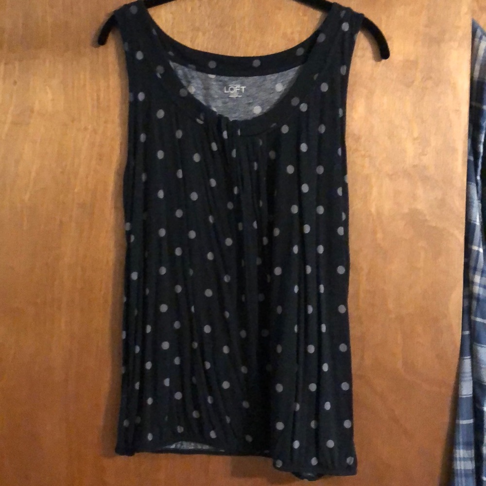 3/$15 Polka dot sleeveless top!